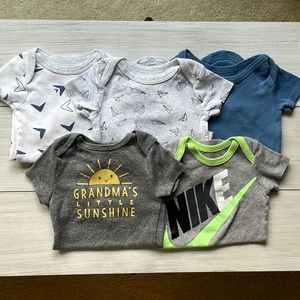 Assorted 6 month onsies